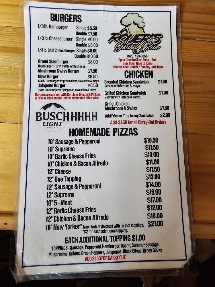 Rouers Bar Menu image 2